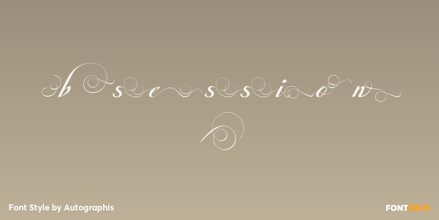 Obsession F Font Poster #1