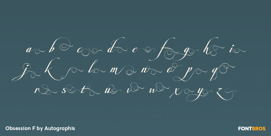 Obsession F Font Poster #1