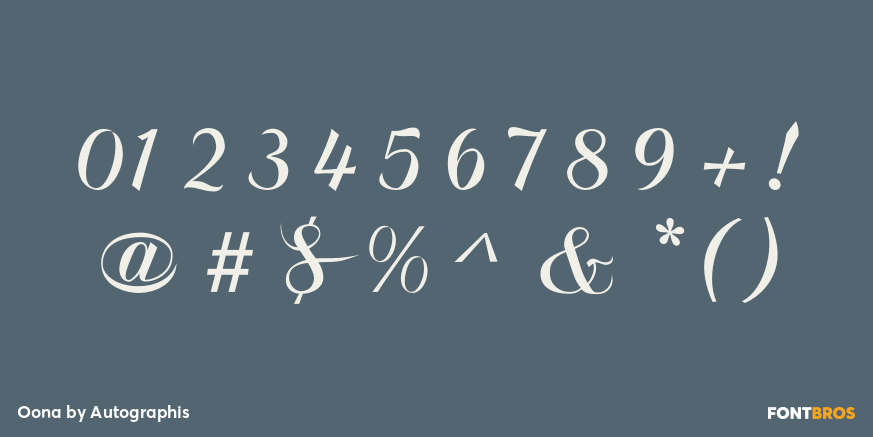 Oona Font Poster #1