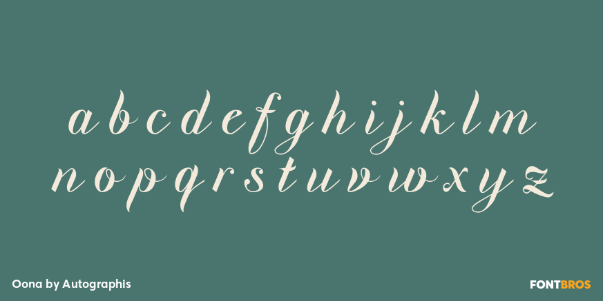 Oona Font Poster #3