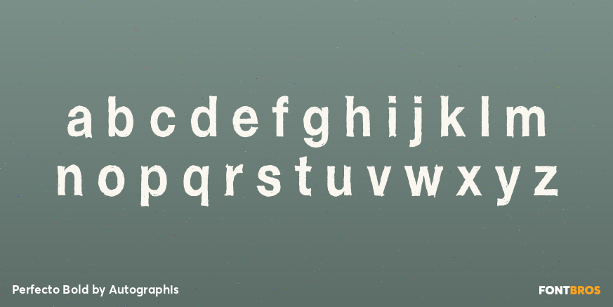 Perfecto Bold Font Poster #3