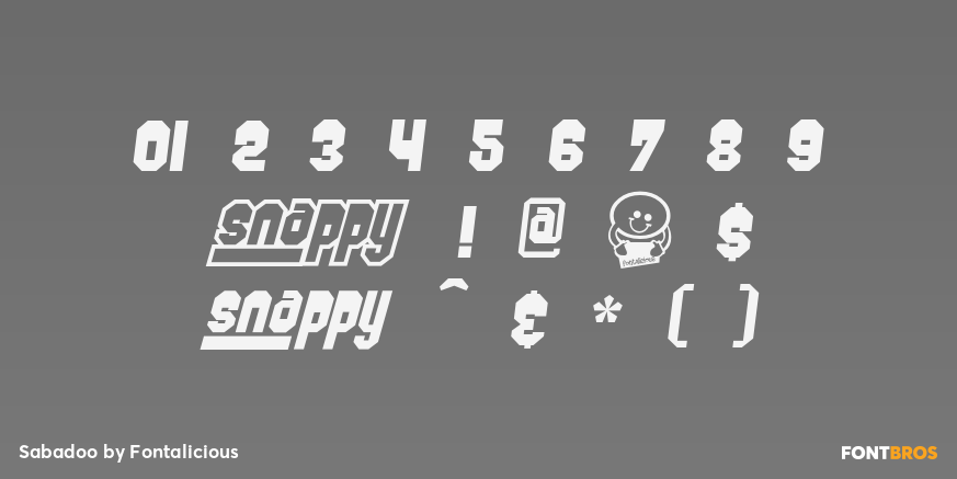 Sabadoo Font Poster #1