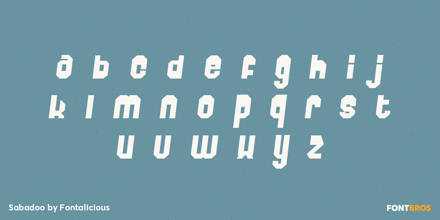 Sabadoo Font Poster #1
