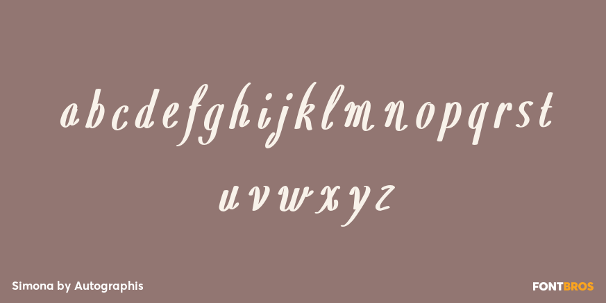 Simona Font Poster #1