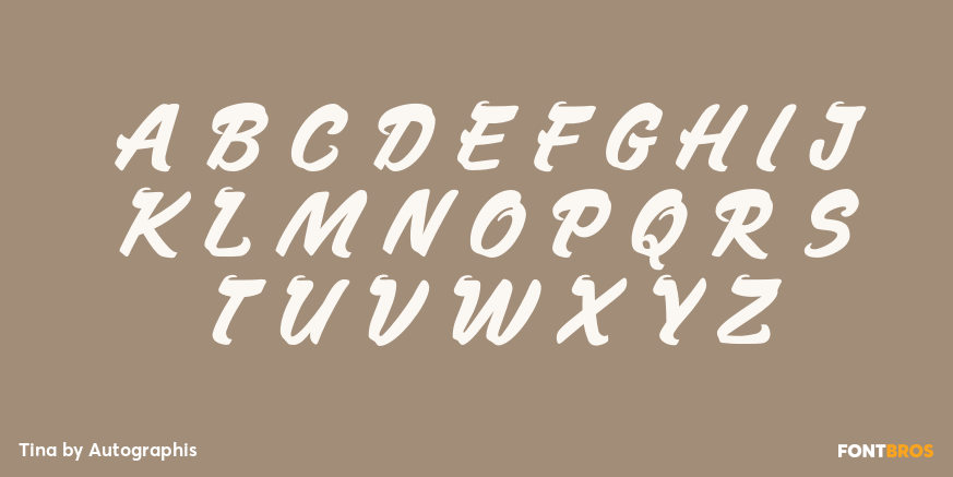 Tina Font Poster #2