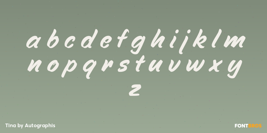 Tina Font Poster #3