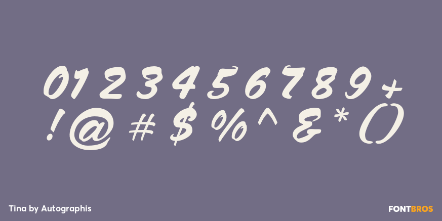 Tina Font Poster #4