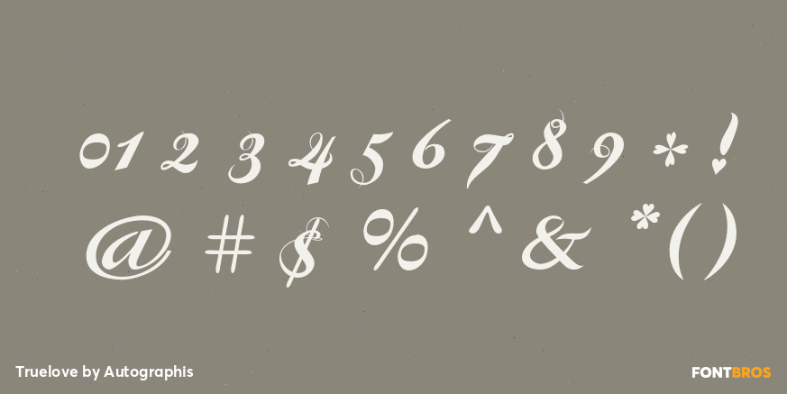 Truelove Font Poster #1