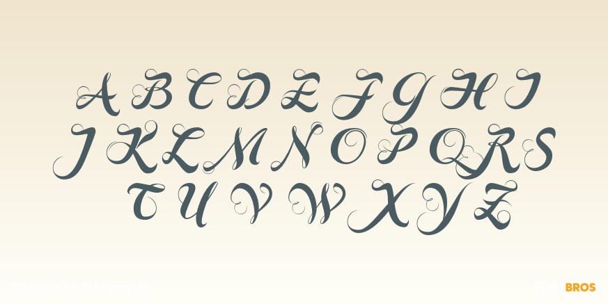 Truelove Font Poster #1