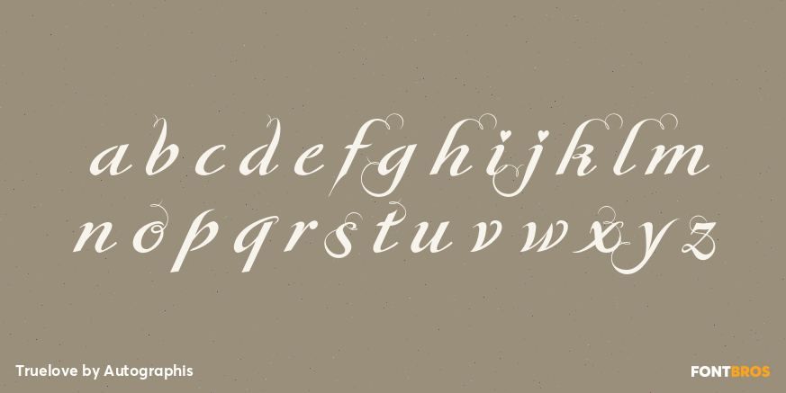 Truelove Font Poster #1