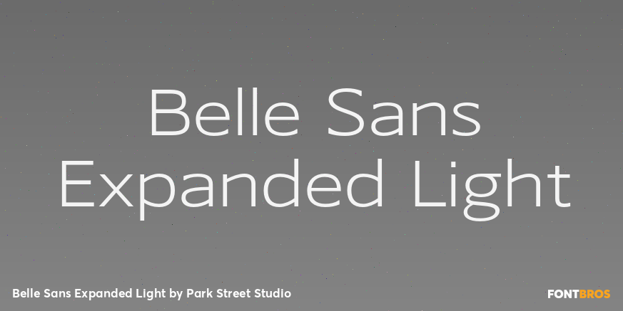 Belle Sans Expanded Light Font Poster #1