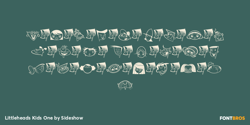 Littleheads Kids One Font Poster #2