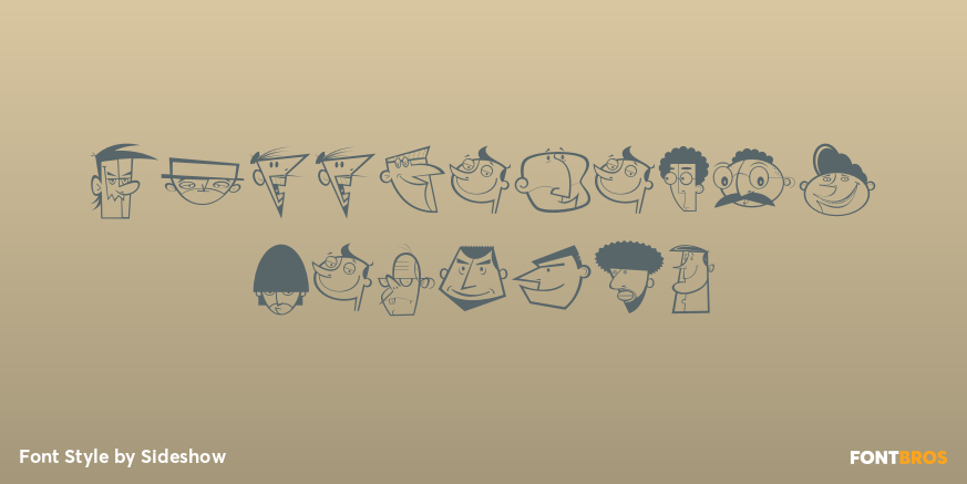 Littleheads Men Two Font Poster #1