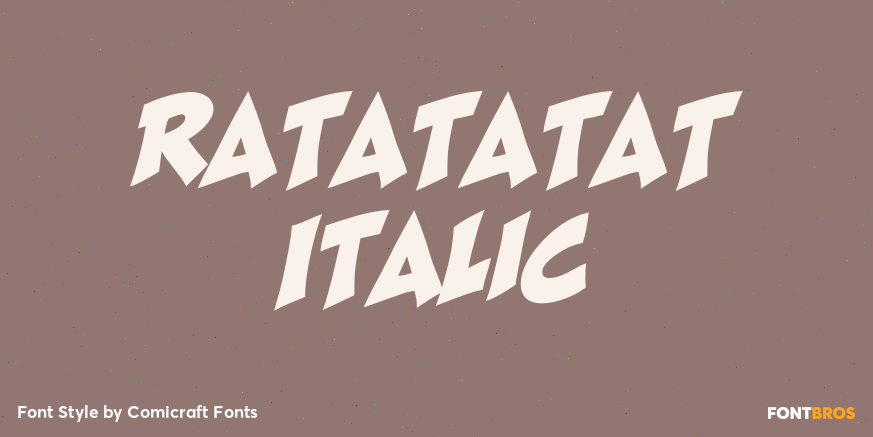 Ratatatat Italic Poster