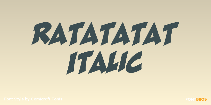 Ratatatat Italic Poster