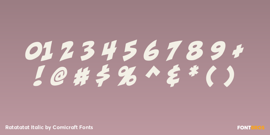 Ratatatat Italic Font Poster #1