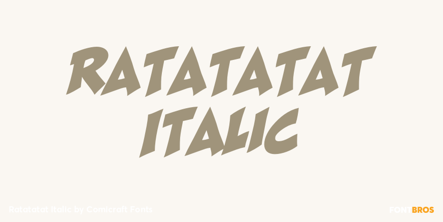 Ratatatat Italic Poster