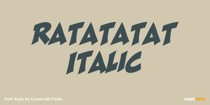 Ratatatat Italic Poster