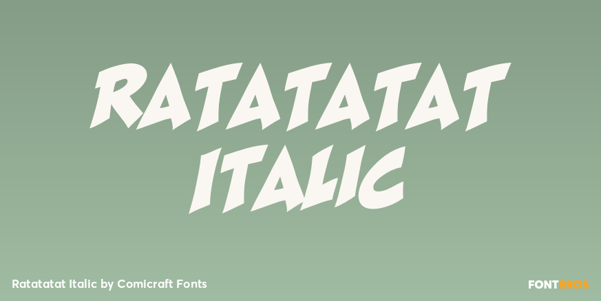 Ratatatat Italic Poster