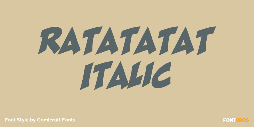 Ratatatat Italic Poster