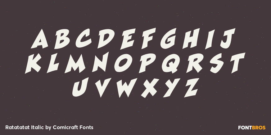 Ratatatat Italic Font Poster #1