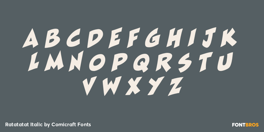 Ratatatat Italic Font Poster #1
