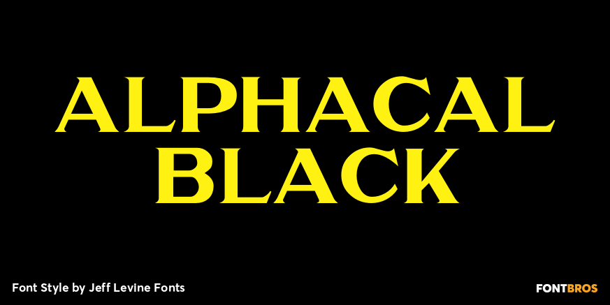 Alphacal Black Poster