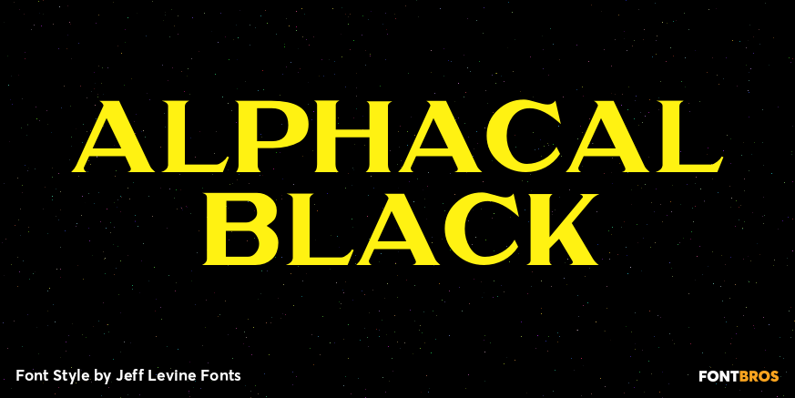 Alphacal Black Poster