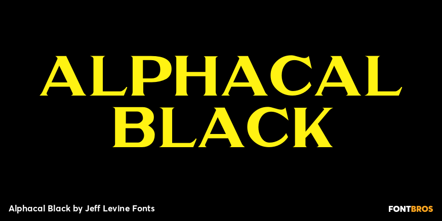 Alphacal Black Poster