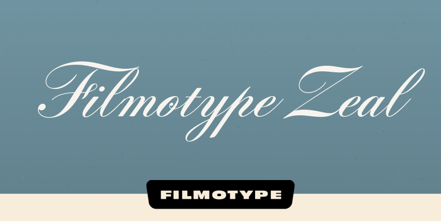 Filmotype Zeal Poster