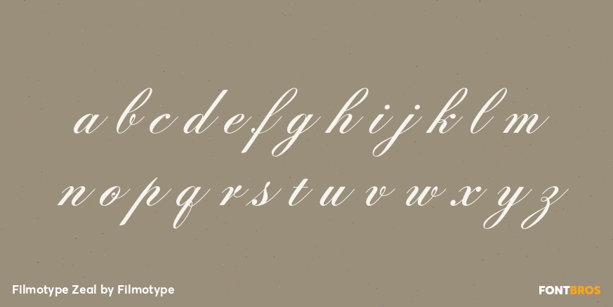 Filmotype Zeal Font Poster #3