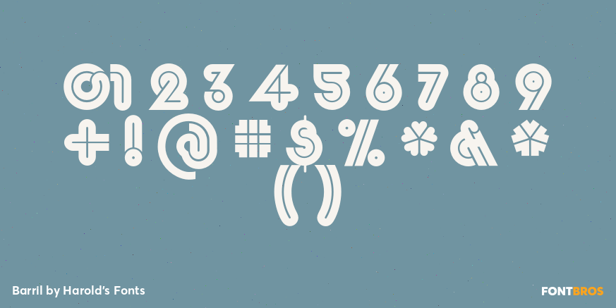 Barril Font Poster #1