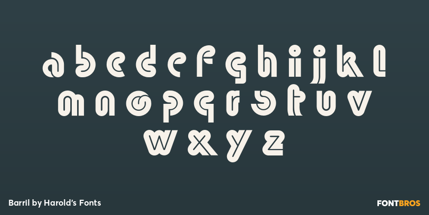 Barril Font Poster #3