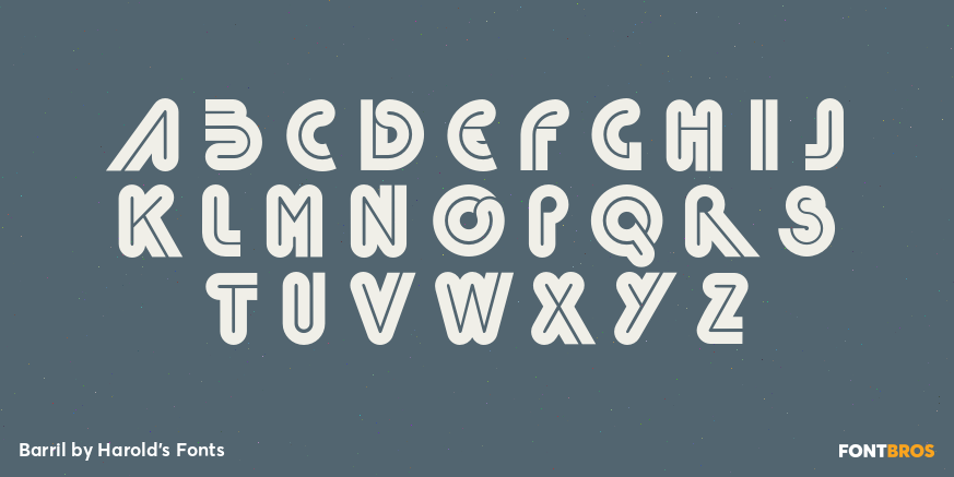 Barril Font Poster #1