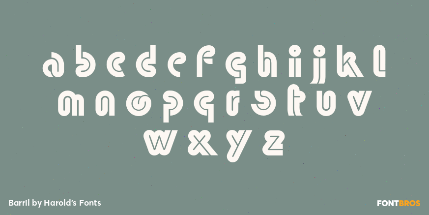 Barril Font Poster #1