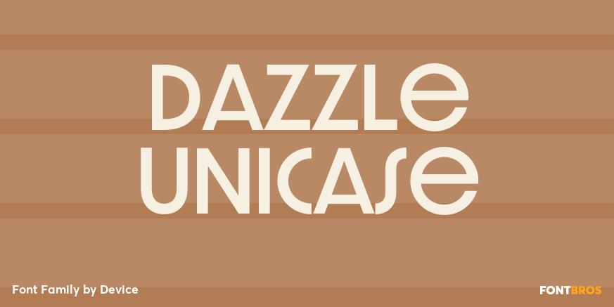 Dazzle Unicase Font Poster