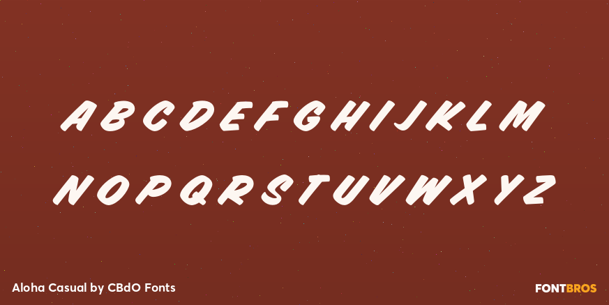 Aloha Casual Font Poster #1