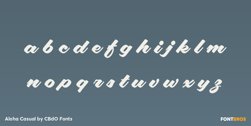 Aloha Casual Font Poster #1
