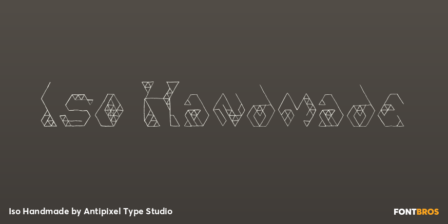 Iso Handmade Font Poster