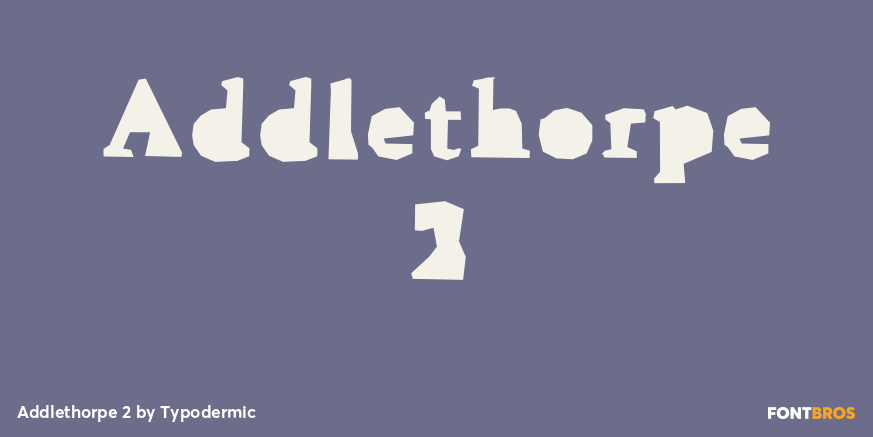 Addlethorpe 2 Font Poster #1