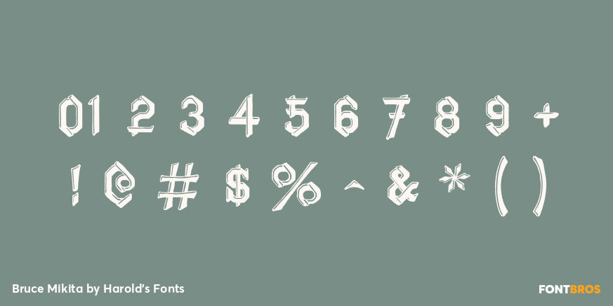 Bruce Mikita Font Poster #4