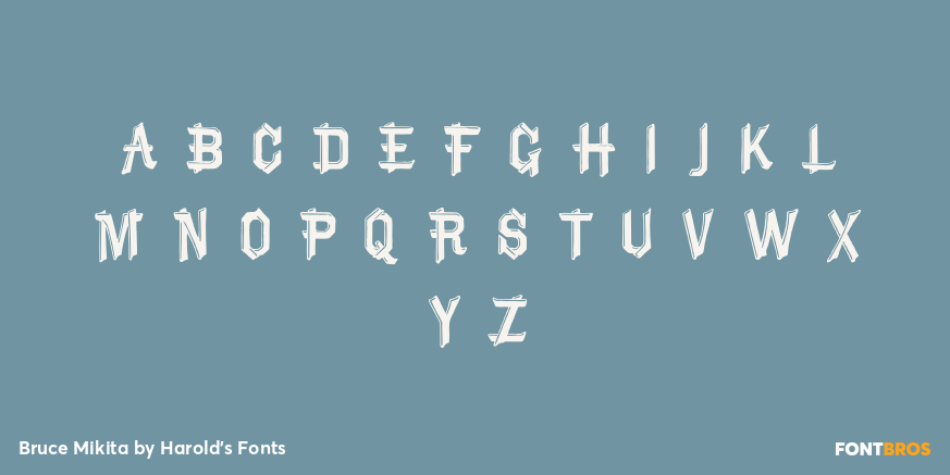 Bruce Mikita Font Poster #1
