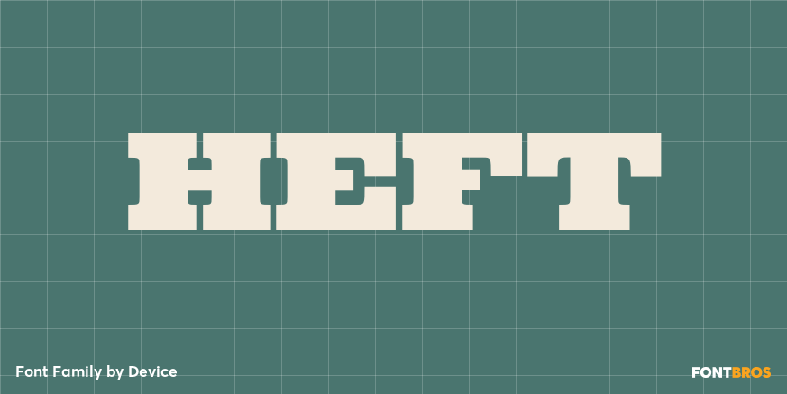 Heft Font Poster