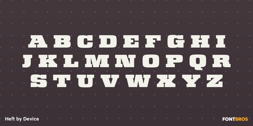 Heft Font Poster #1