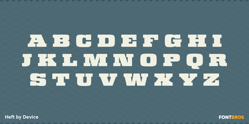 Heft Font Poster #1