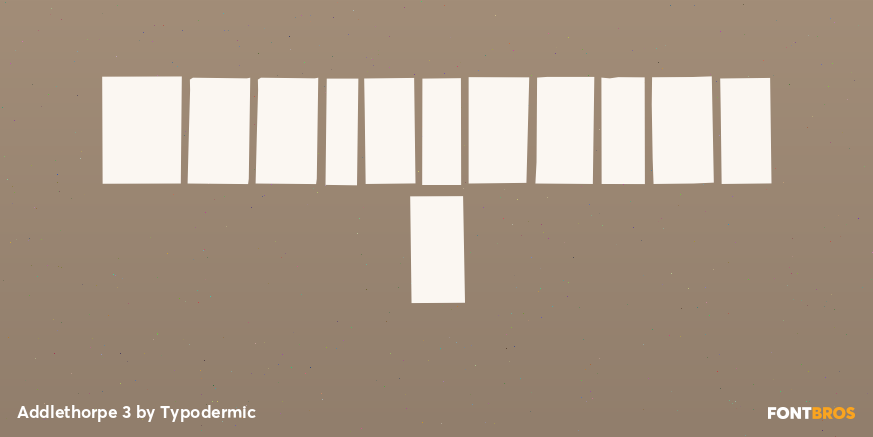 Addlethorpe 3 Font Poster #1