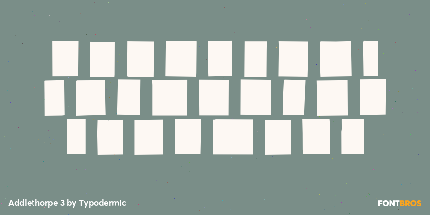 Addlethorpe 3 Font Poster #2