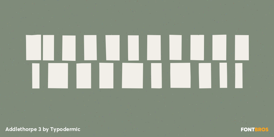 Addlethorpe 3 Font Poster #4