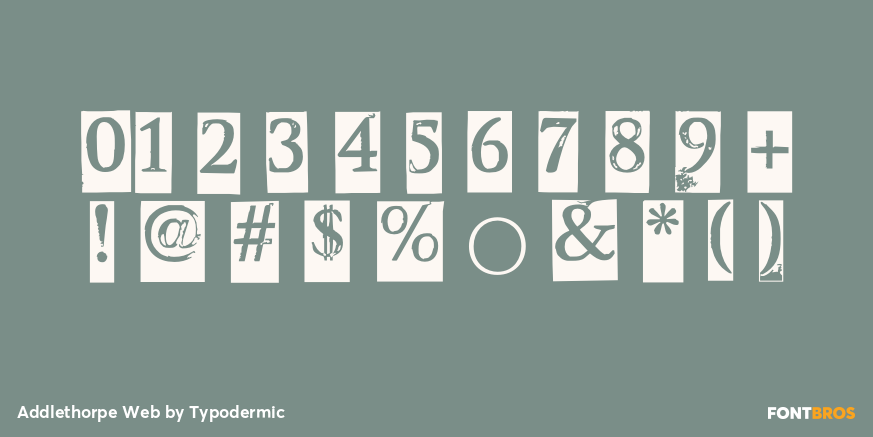 Addlethorpe Web Font Poster #4