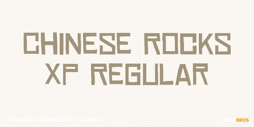 Chinese Rocks XP Regular Font Poster #1